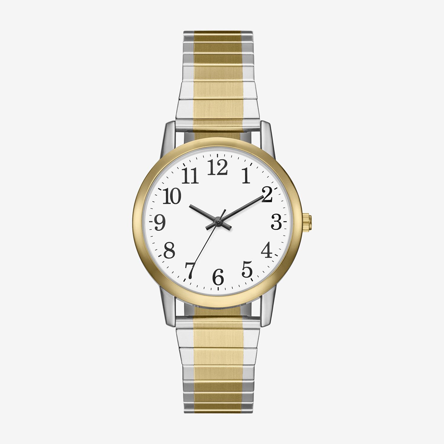Mens Two Tone Stainless Steel Expansion Watch Fmdjo334