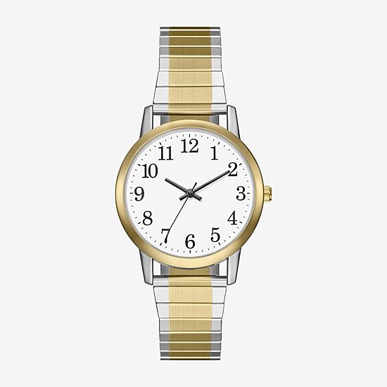 Mens Two Tone Stainless Steel Expansion Watch Fmdjo334