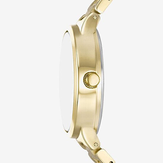 Womens Crystal Accent Gold Tone 3-pc. Watch Boxed Set Fmdjset363