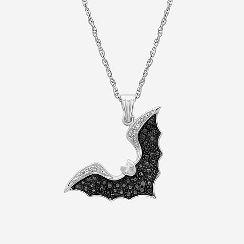 Womens Diamond Accent Natural Black Diamond Sterling Silver 18 Inch Pendant Necklace, One Size