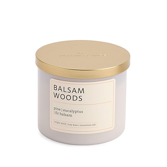 Distant Lands 14oz Balsam Woods 3-Wick Scented Jar Candle