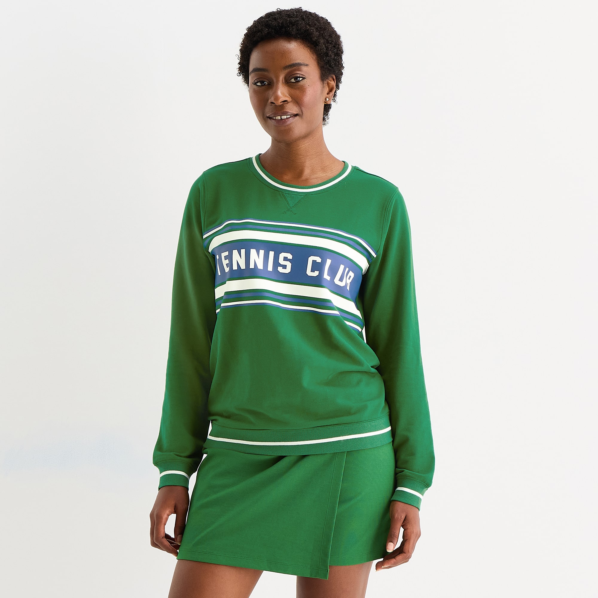 St. John's Bay Womens Crew Neck Long Sleeve Sweatshirt