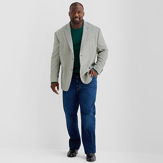 Stafford Mens Big and Tall Classic Fit Sport Coat