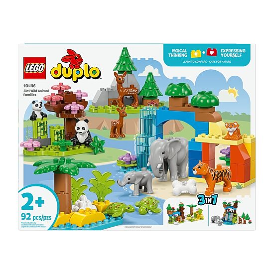 LEGO® DUPLO® 3-In-1 Wild Animal 10446 Building Blocks 92-pc.