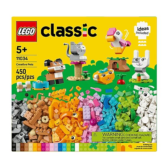 LEGO® Classic Creative Pets Building Blocks 450-pc.