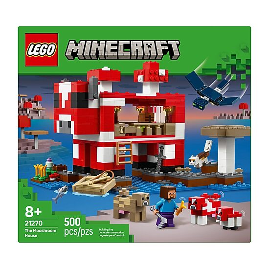 LEGO® Minecraft® Mooshroom House Building Blocks 500-pc.