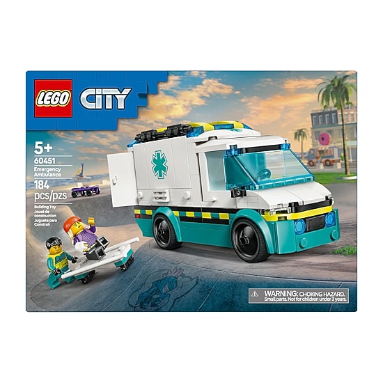 LEGO® City Ambulance 60451 Building Blocks 184-pc.