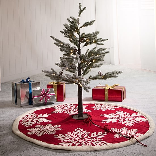 Glitzhome Acrylic Indoor Tree Skirt