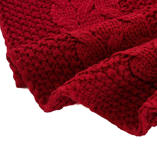 Glitzhome Knitted Indoor Tree Skirt