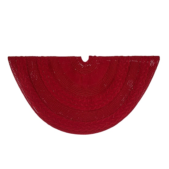 Glitzhome Knitted Indoor Tree Skirt