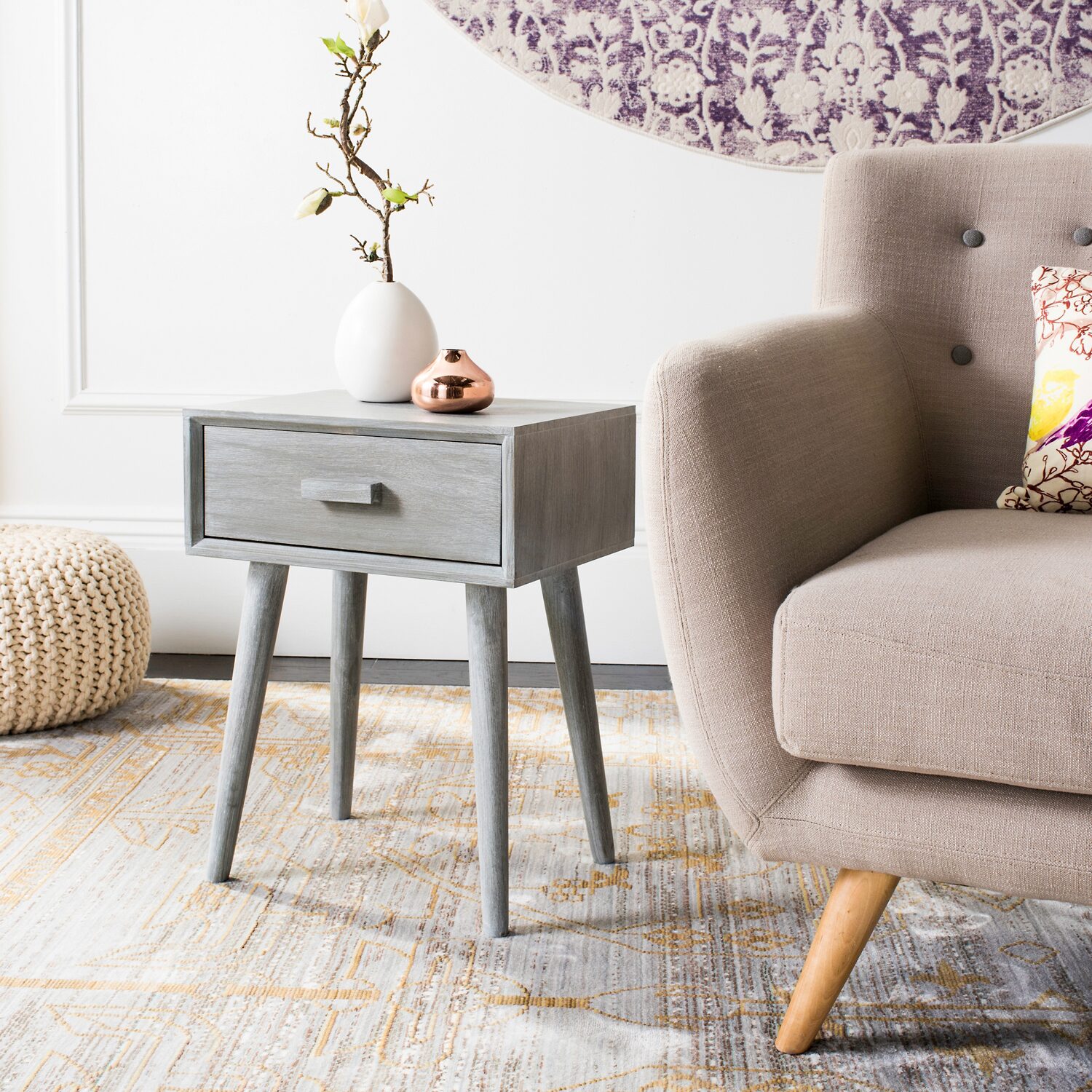Lyle 1-Drawer Storage End Table