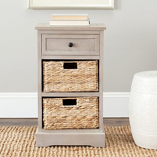 Carie 3-Drawer Storage End Table