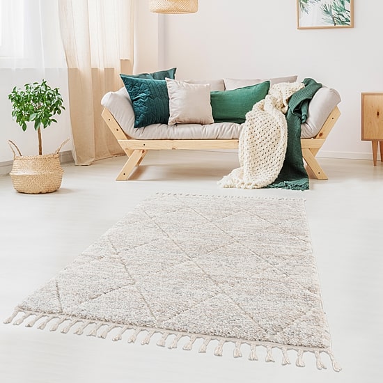 Madison Park Sophia Talas Shag Diamond Machine Woven Skid Resistant Indoor Rectangular Area Rug