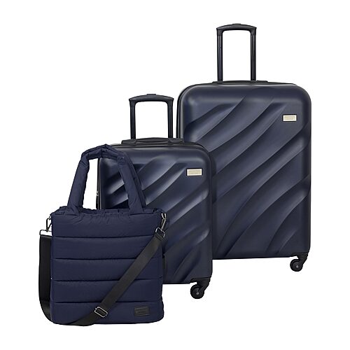 Geoffrey Beene Puffer 3-pc. Hardside Luggage Set, One Size, Blue