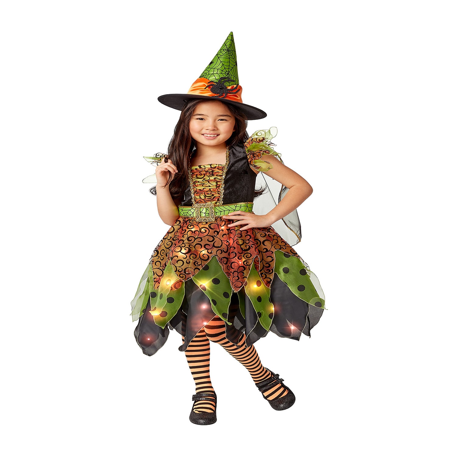 Little & Big Kid Girls Witches & Wizards Light-Up Fairy 2-pc. Costume