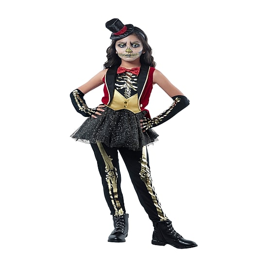 Little & Big Kid Girls Circus Skeleton 5-pc. Costume