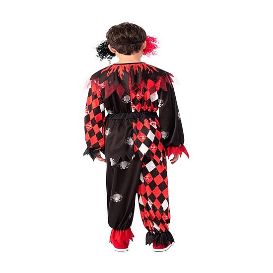 Little & Big Kid Boys Scary Creepy Clown 3-pc. Costume