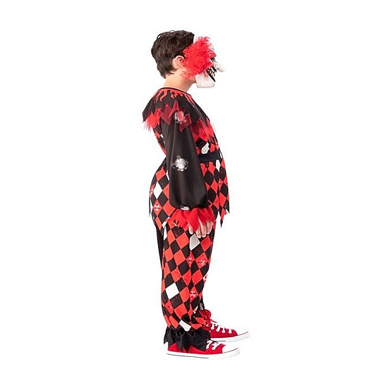 Little & Big Kid Boys Scary Creepy Clown 3-pc. Costume