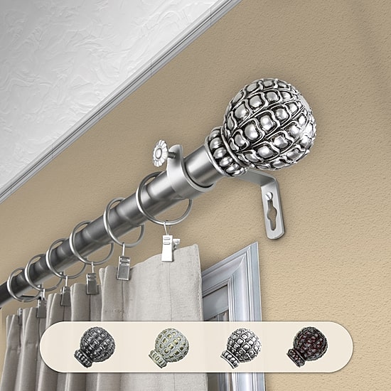 Rod Desyne Pod 1" Adjustable Curtain Rod