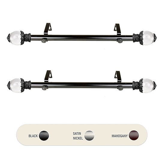 Rod Desyne (Set Of 2) Beam Side 1 IN Adjustable Curtain Rod