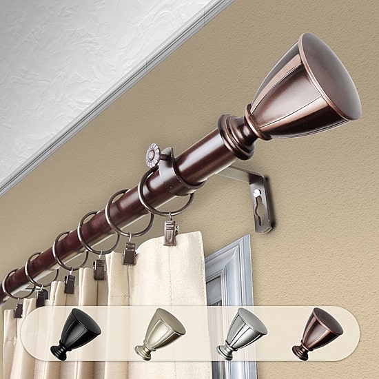 Rod Desyne Ayla 1 IN Adjustable Curtain Rod