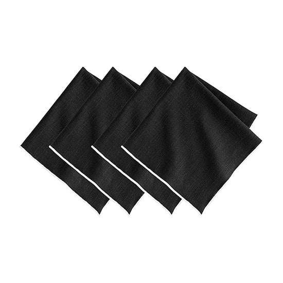 Threadmade Villeroy & Boch Manufacture Rock Merrow Stitch Cotton 4-pc. Napkins