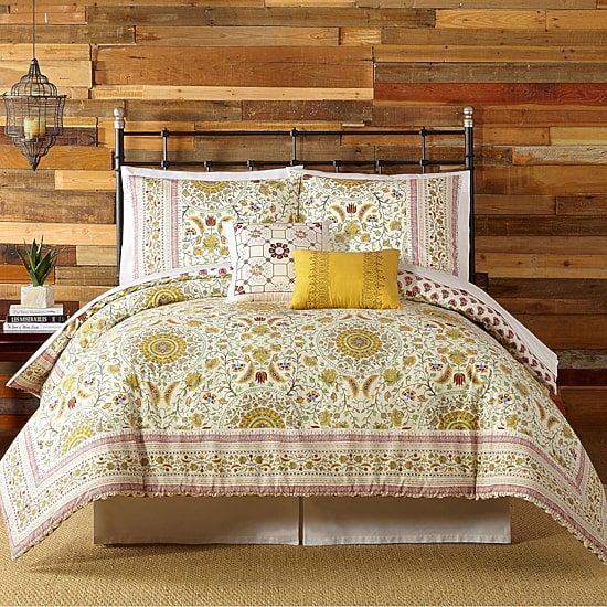 Indigo Bazaar Joanne 5-pc. Reversible Embroidered Comforter Set