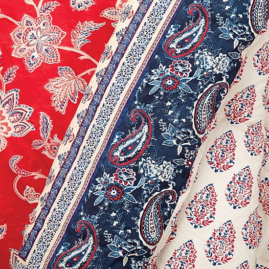 Indigo Bazaar Marbella 5-pc. Reversible Embroidered Comforter Set