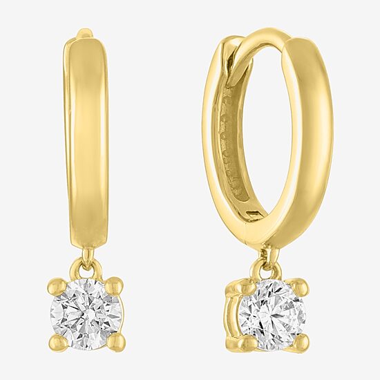 DIAMOND ADDICTION - Hoop Earromgs In 10k Yellow or White Gold