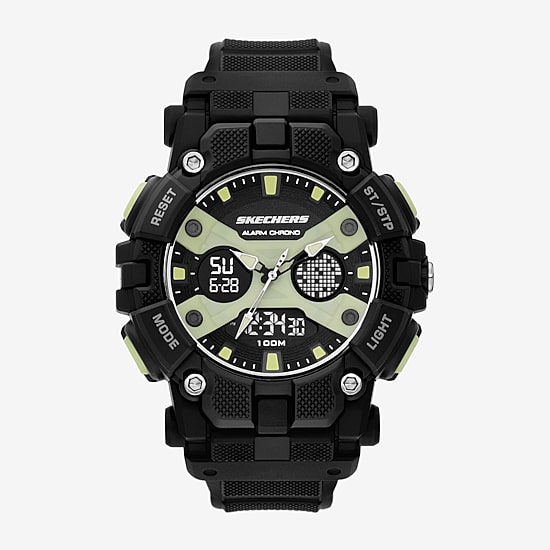 Skechers Mens Black Strap Watch Sr1190