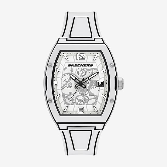 Skechers Mens White Strap Watch Sr5248