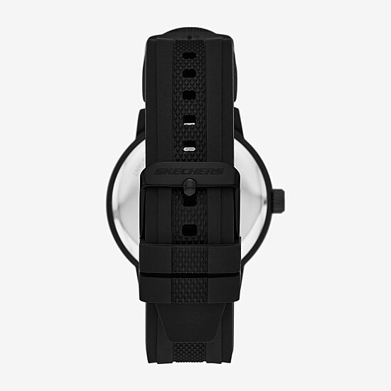 Skechers Mens Black 3-pc. Watch Boxed Set Sr9138