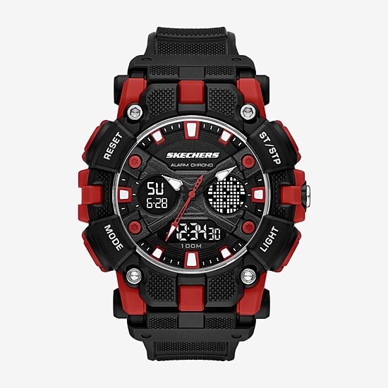 Skechers Mens Black Strap Watch Sr1188