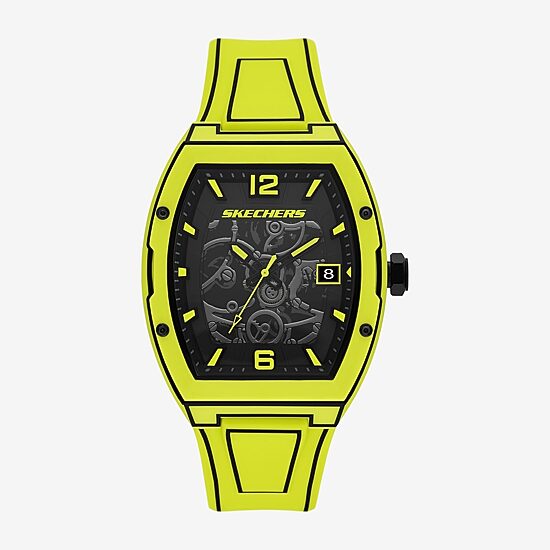 Skechers Mens Yellow Strap Watch Sr5251
