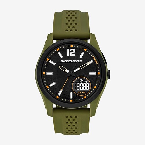 Skechers Mens Green Strap Watch Sr5270, One Size, Green