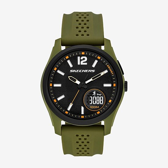 Skechers Mens Green Strap Watch Sr5270