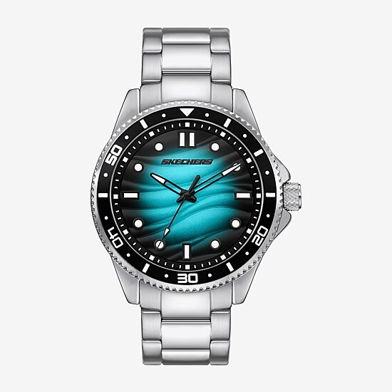 Skechers Mens Silver Tone Bracelet Watch Sr5272