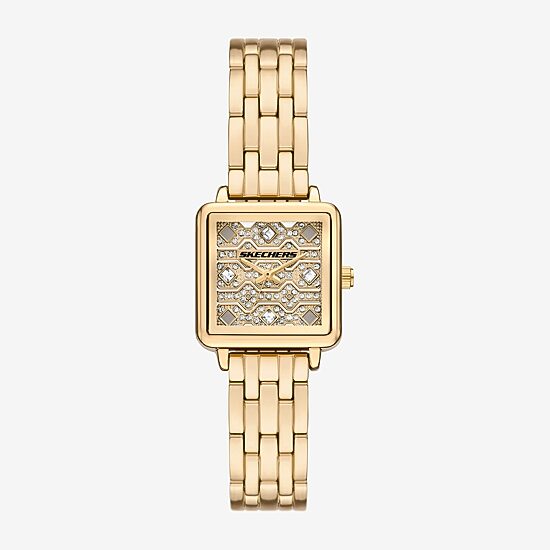 Skechers Womens Gold Tone Bracelet Watch Sr6339
