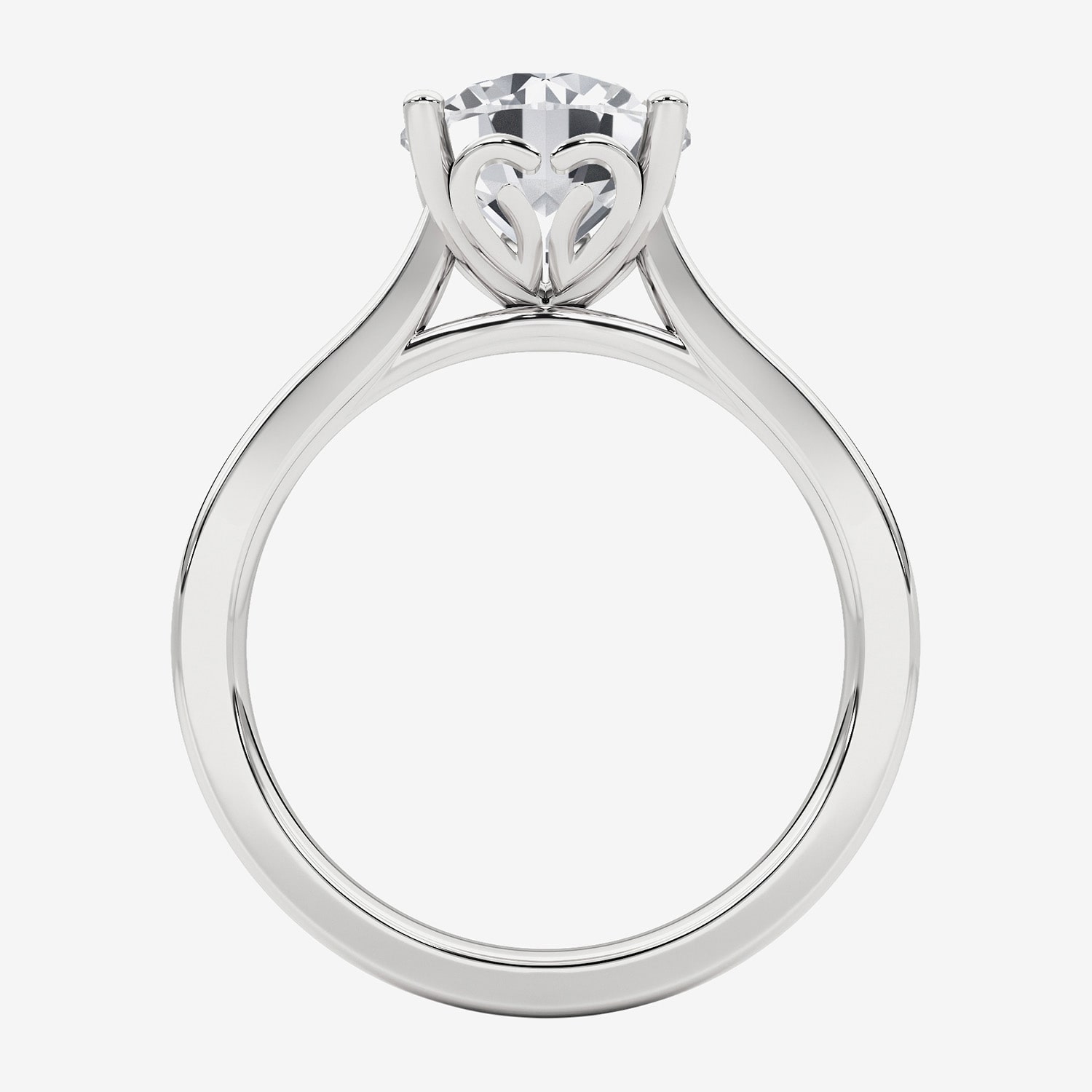 Grown Gorgeous (F,Vs2) Womens 2 1/4 CT. T.W. Lab White Diamond 14K Gold or Platinum Round Solitaire Engagement Ring