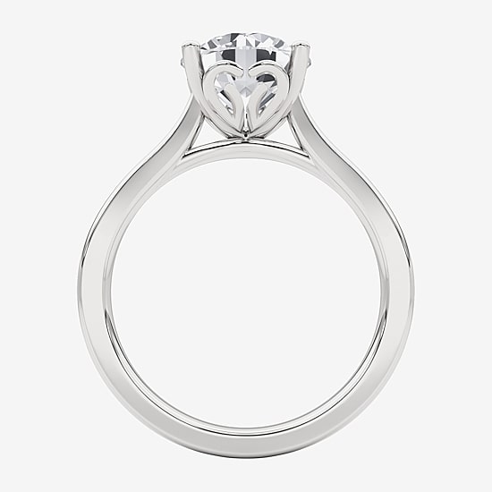 Grown Gorgeous (F,Vs2) Womens 2 1/4 CT. T.W. Lab Grown White Diamond 14K Gold or Platinum Round Solitaire Engagement Ring