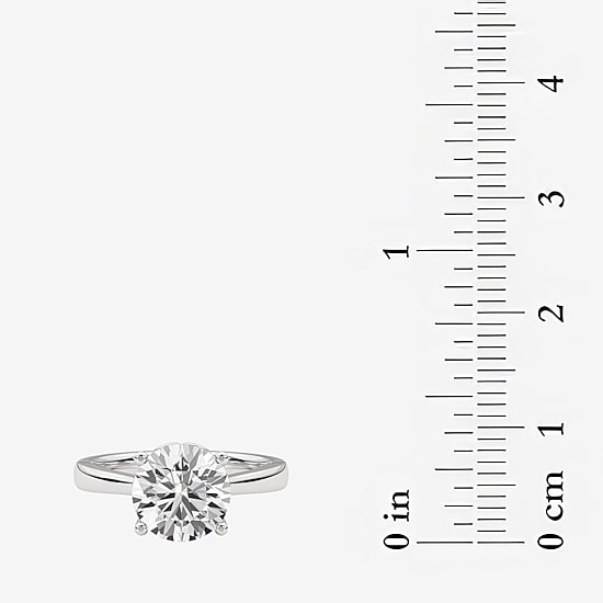 Grown Gorgeous (F,Vs2) Womens 2 1/4 CT. T.W. Lab Grown White Diamond 14K Gold or Platinum Round Solitaire Engagement Ring