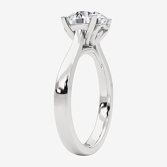 Grown Gorgeous (F,Vs2) Womens 2 1/4 CT. T.W. Lab Grown White Diamond 14K Gold or Platinum Round Solitaire Engagement Ring