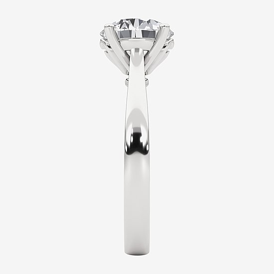 Grown Gorgeous (F,Vs2) Womens 2 1/4 CT. T.W. Lab Grown White Diamond 14K Gold or Platinum Round Solitaire Engagement Ring