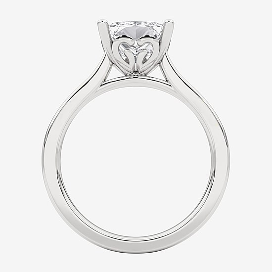 Grown Gorgeous (F, Vs2) Womens 2 1/4 CT. T.W. Lab Grown White Diamond 14K Gold or Platinum Princess-cut Solitaire Engagement Ring