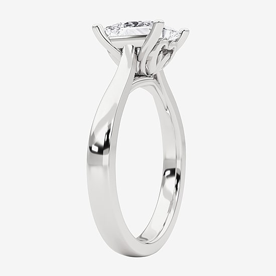 Grown Gorgeous (F, Vs2) Womens 2 1/4 CT. T.W. Lab Grown White Diamond 14K Gold or Platinum Princess-cut Solitaire Engagement Ring