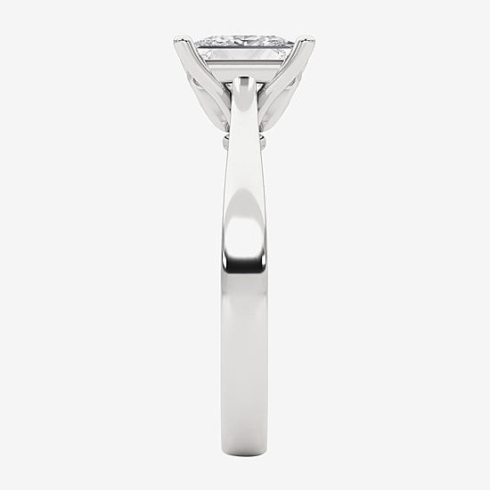 Grown Gorgeous (F, Vs2) Womens 2 1/4 CT. T.W. Lab Grown White Diamond 14K Gold or Platinum Princess-cut Solitaire Engagement Ring