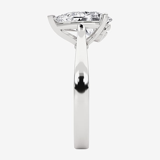 Grown Gorgeous (F, Vs2) Womens 2 1/4 CT. Lab Grown White Diamond 14K Gold Pear Solitaire Engagement Ring