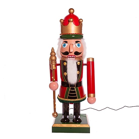 Kurt Adler Lighted Musical Collapsible Lighted Christmas Nutcracker