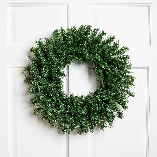Canadian Pine Artificial Christmas Wreath  20-Inch  Unlit