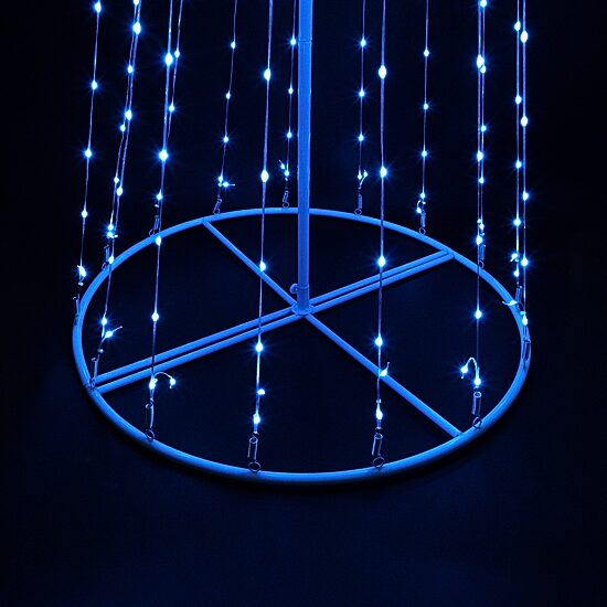 6' LED Color Changing Multiple Function Outdoor Show Cone Tree